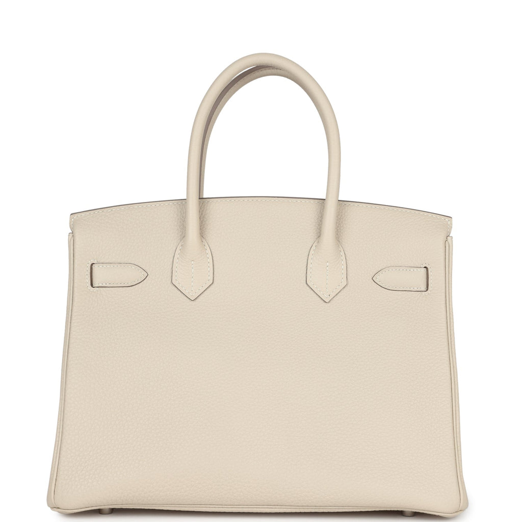 Hermes Birkin 30 Craie Togo Palladium Hardware