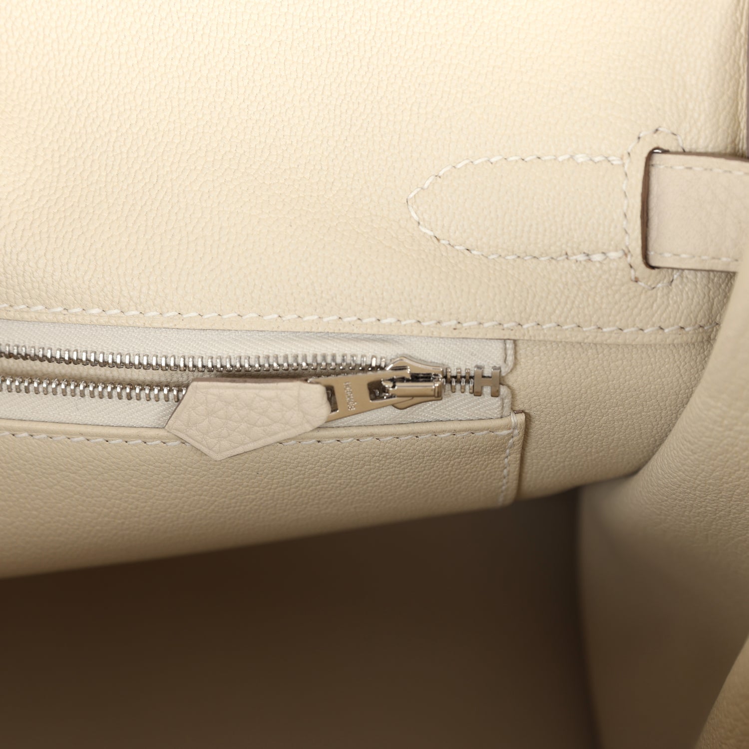 Hermes Birkin 30 Craie Togo Palladium Hardware
