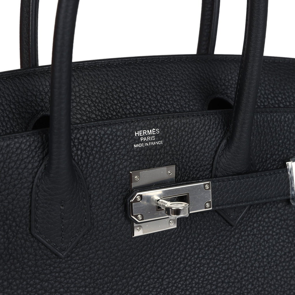 Hermes Birkin 30 Black Togo Palladium Hardware