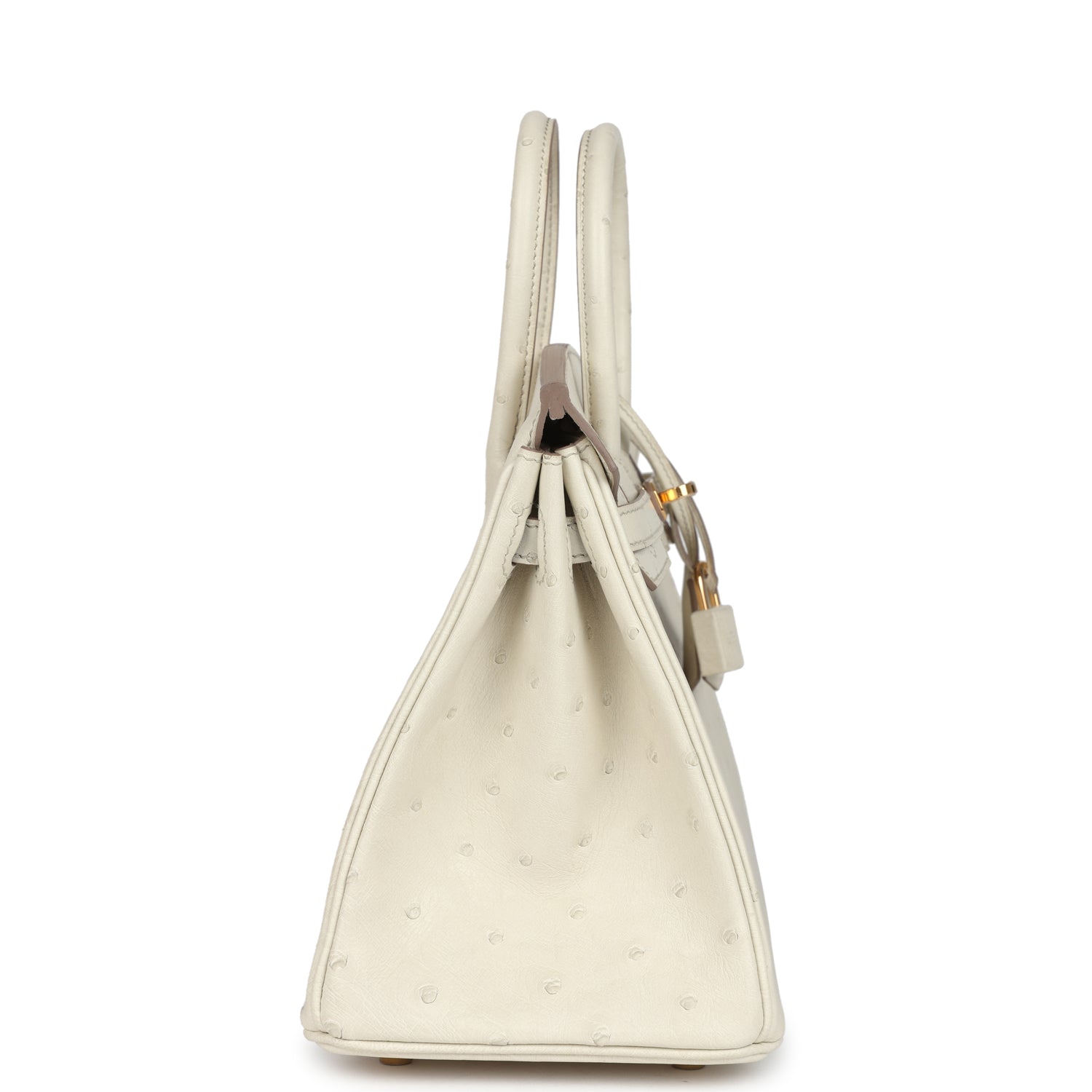 Hermes Birkin 25 Beton Ostrich Gold Hardware