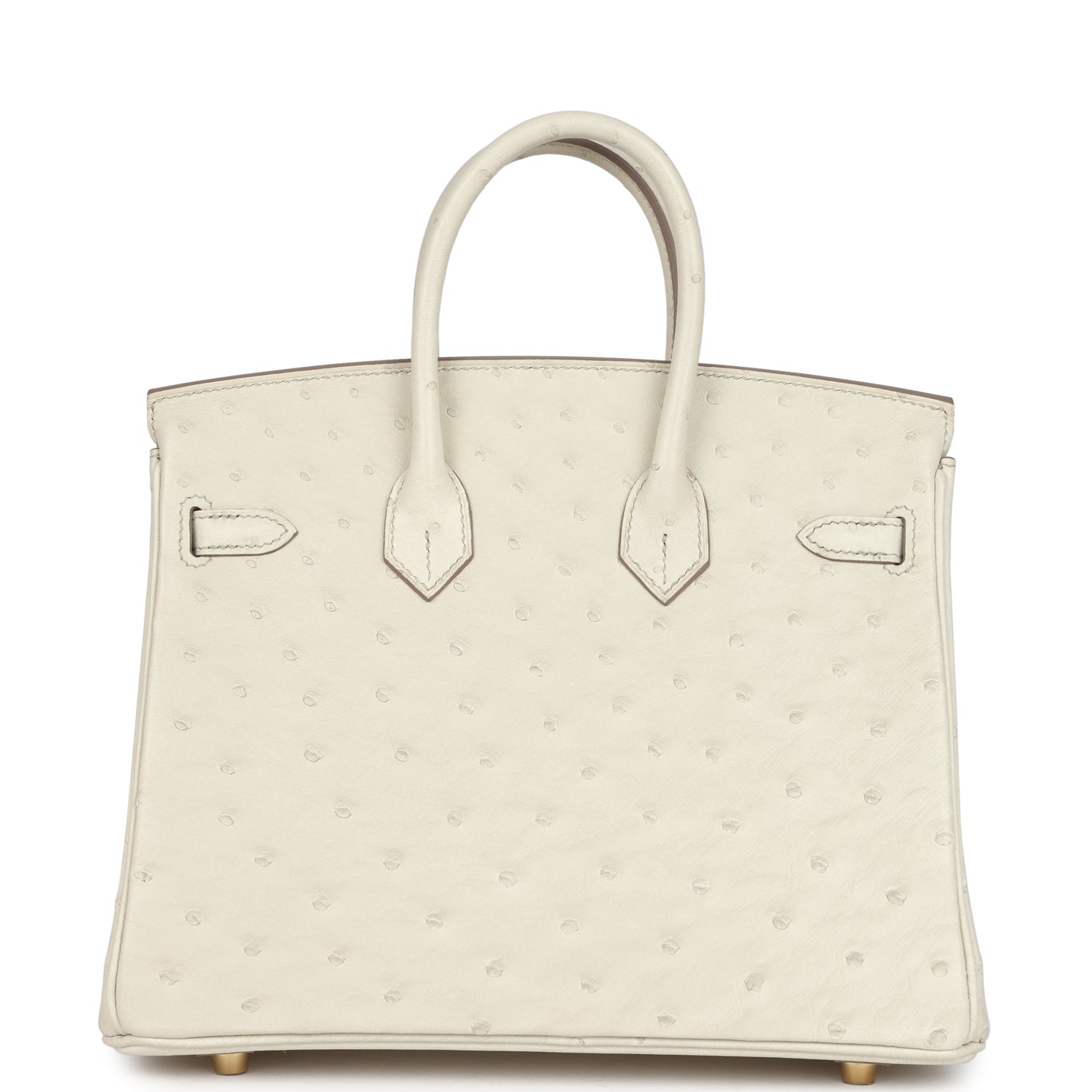 Hermes Birkin 25 Beton Ostrich Gold Hardware