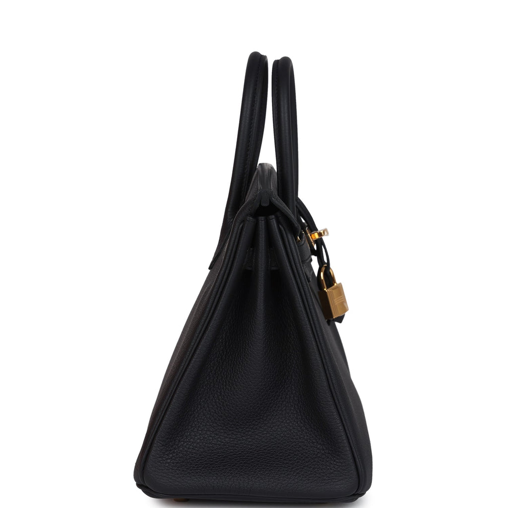 Hermes Birkin 25 Black Togo Gold Hardware