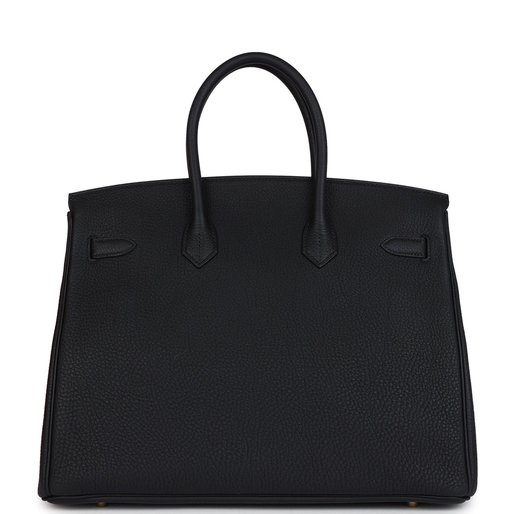 Hermes Birkin 35 Black Togo Gold Hardware