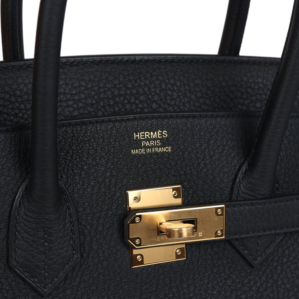 Hermes Birkin 35 Black Togo Gold Hardware