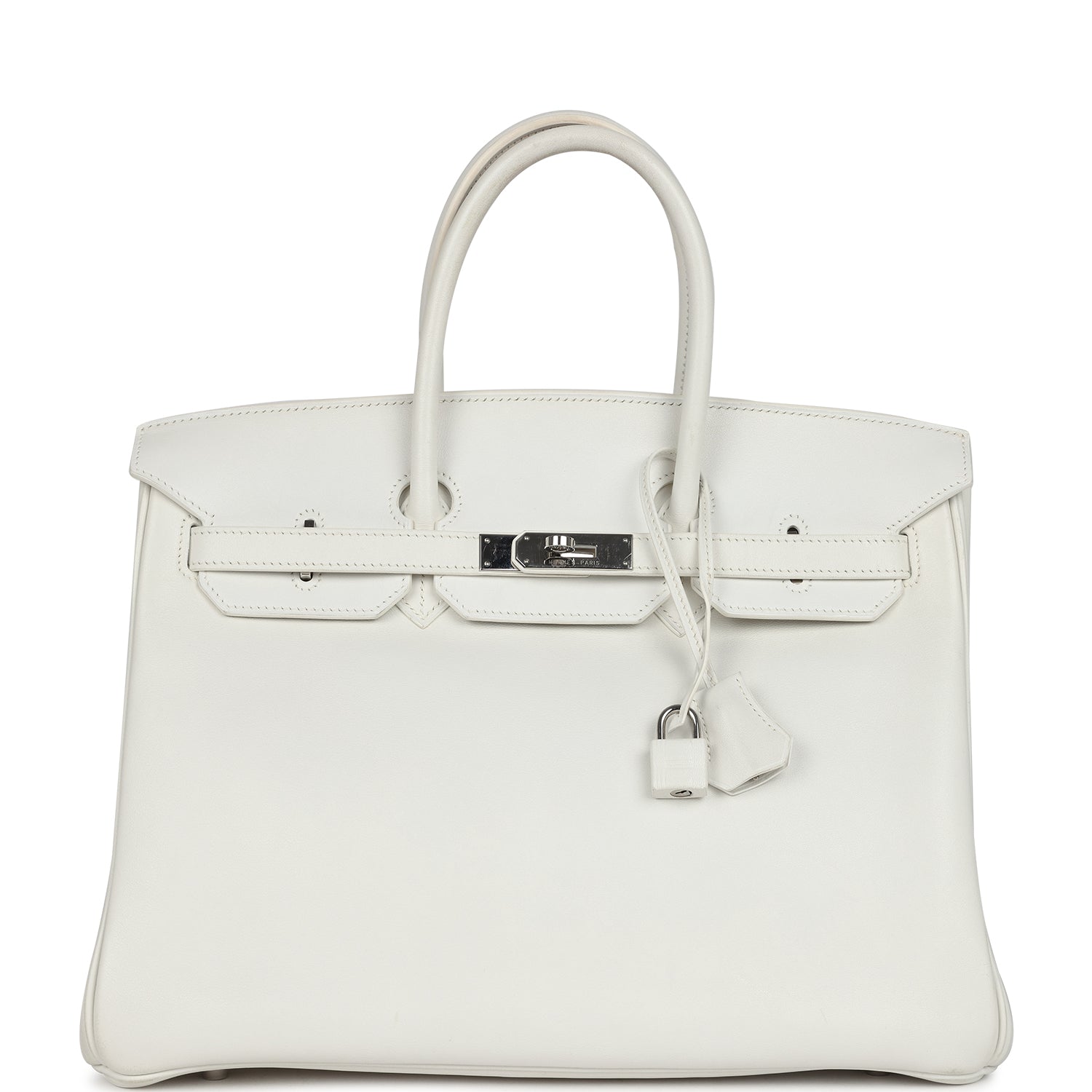 Hermes Birkin 35 White Swift Palladium Hardware