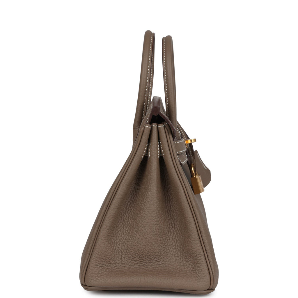 Hermes Birkin 25 Etoupe Togo Gold Hardware