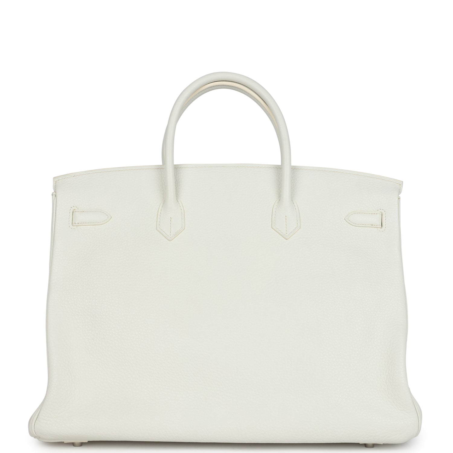 New Hermes Birkin 40 White Clemence Palladium Hardware