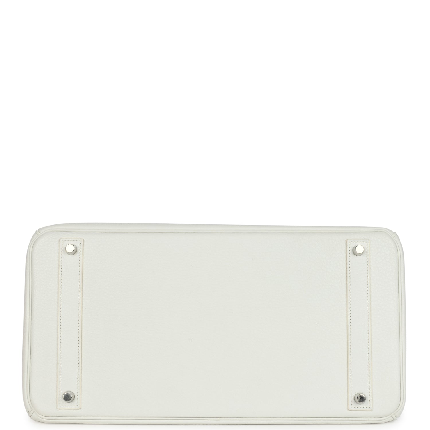 New Hermes Birkin 40 White Clemence Palladium Hardware