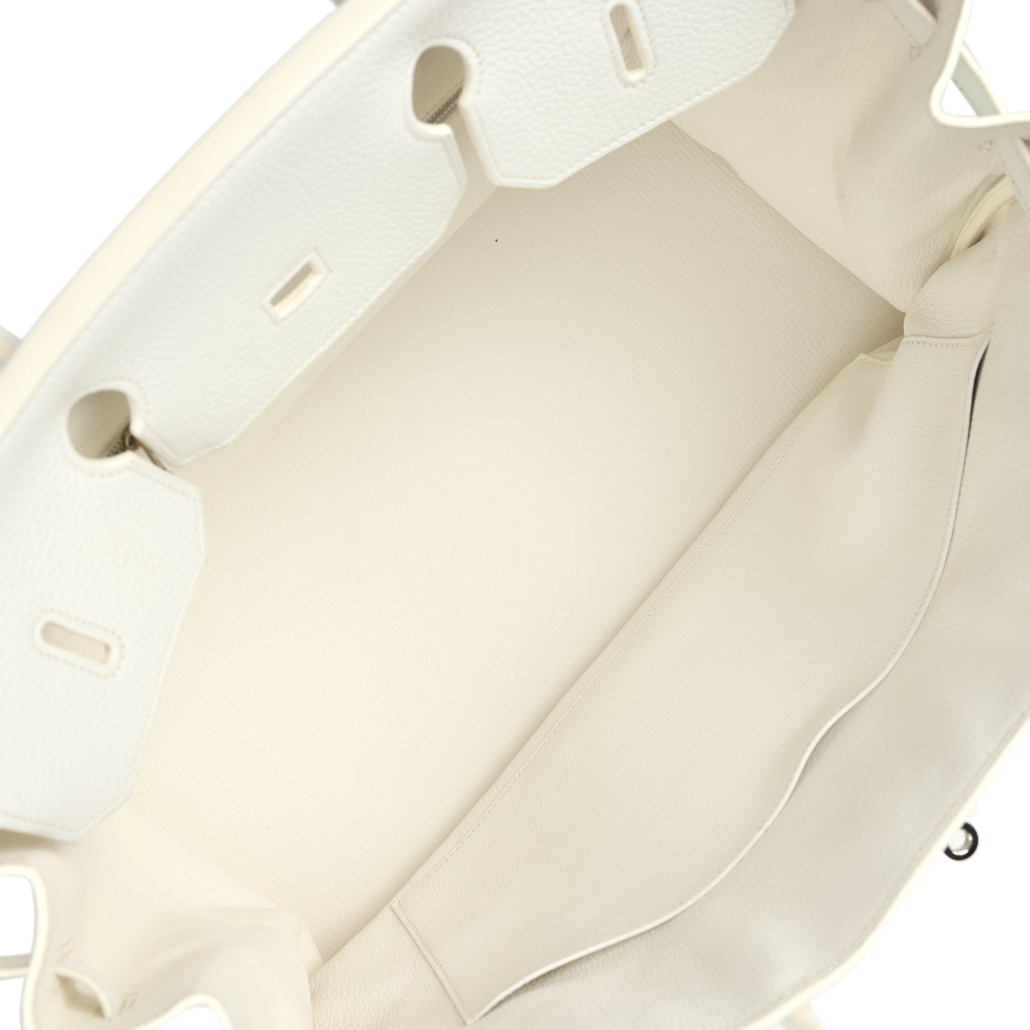 New Hermes Birkin 40 White Clemence Palladium Hardware