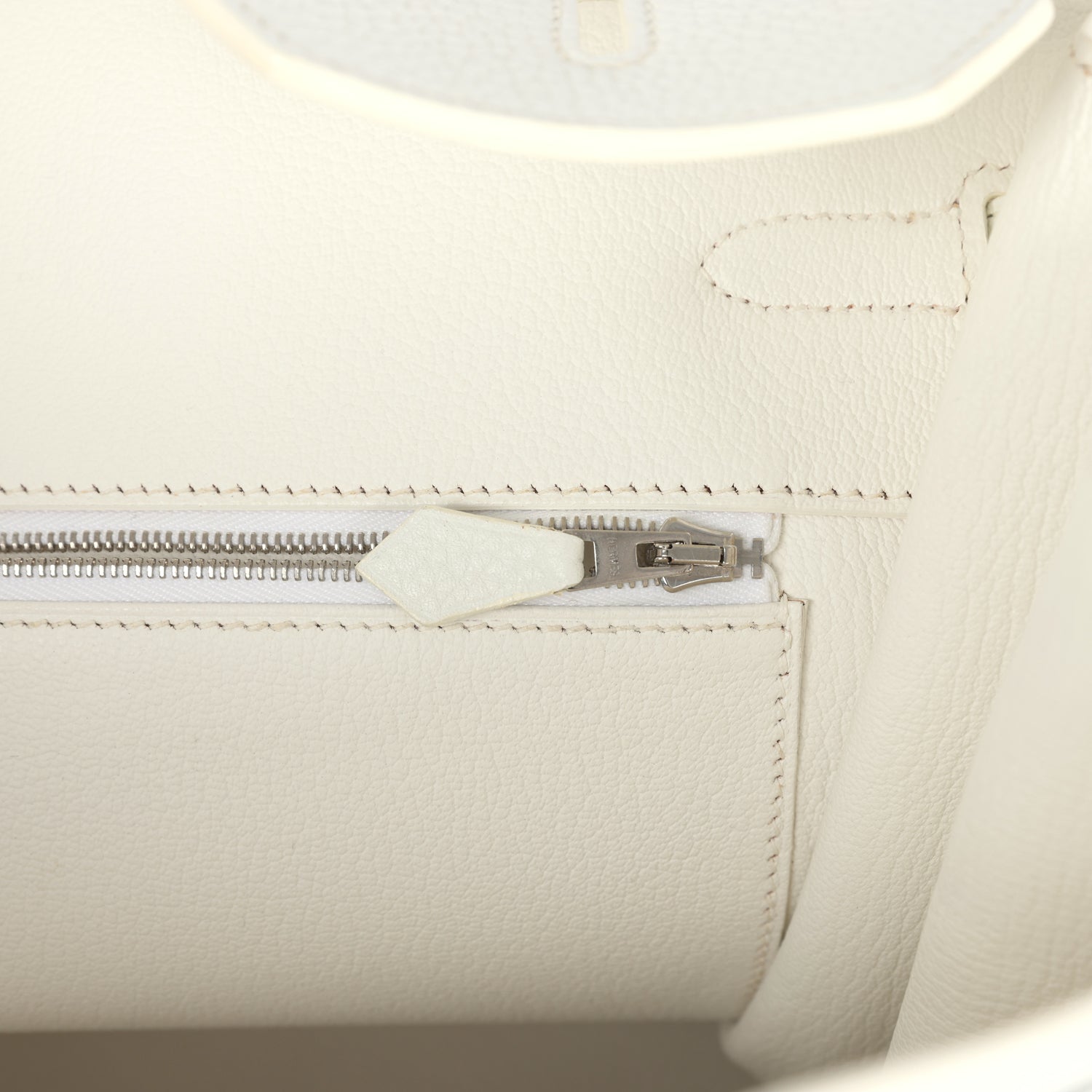 New Hermes Birkin 40 White Clemence Palladium Hardware