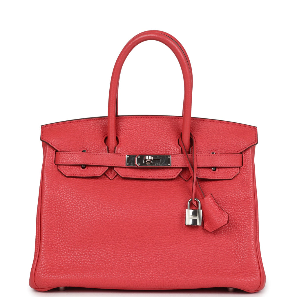 New Hermes Birkin 30 Bougainvillea Clemence Palladium Hardware