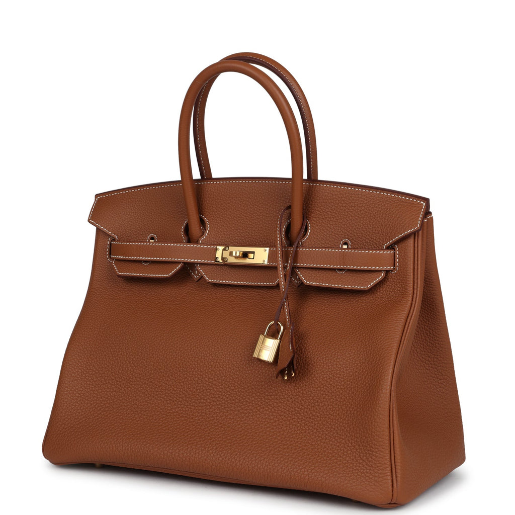 Hermes Birkin 35 Gold Togo Gold Hardware