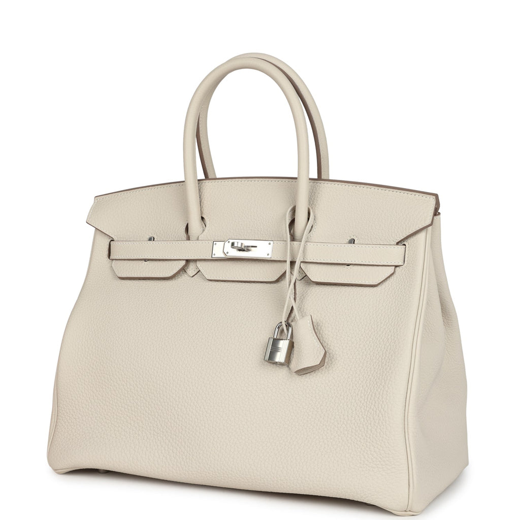 Hermes Birkin 35 Mushroom Togo Palladium Hardware