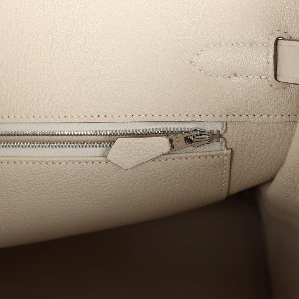 Hermes Birkin 35 Mushroom Togo Palladium Hardware