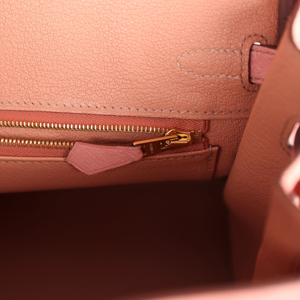 Hermes Birkin 25 Terre Cuite Ostrich Gold Hardware