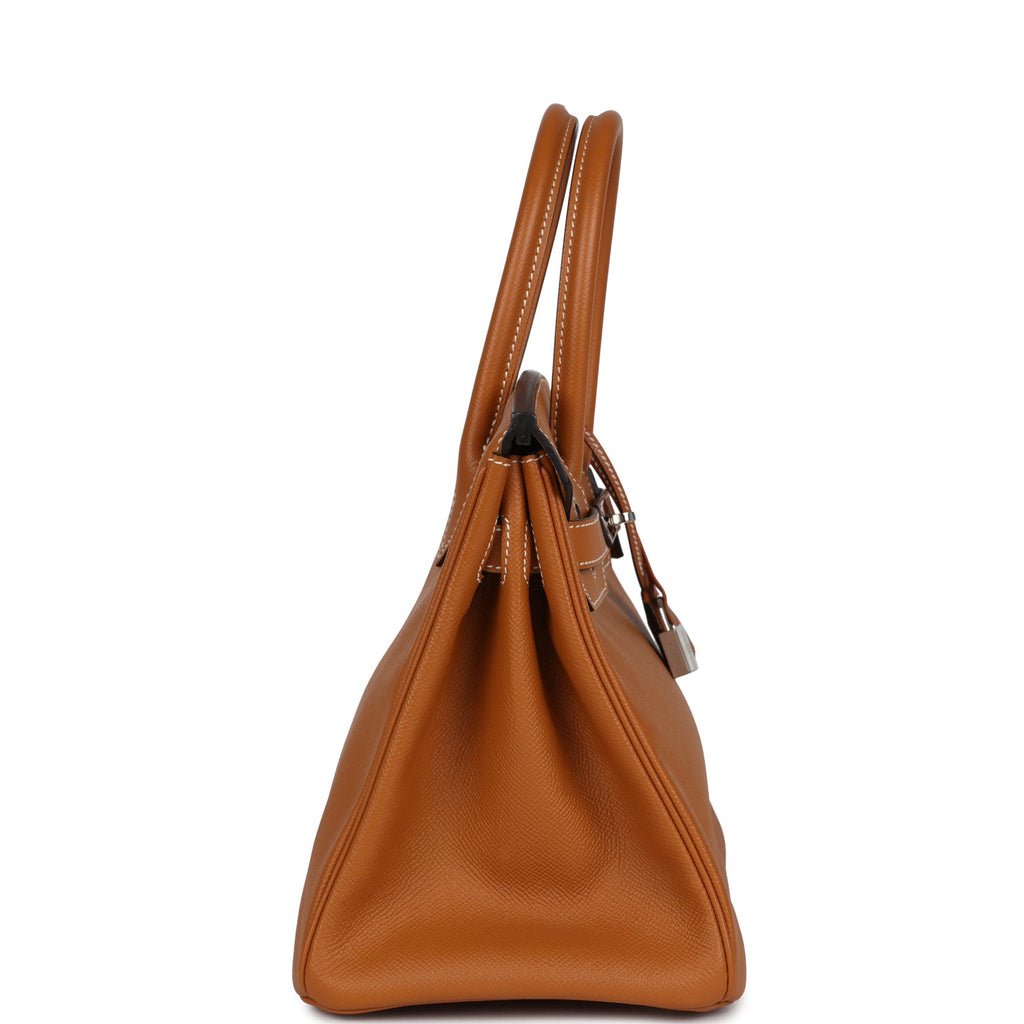 Hermes Birkin 30 Toffee Epsom Palladium Hardware