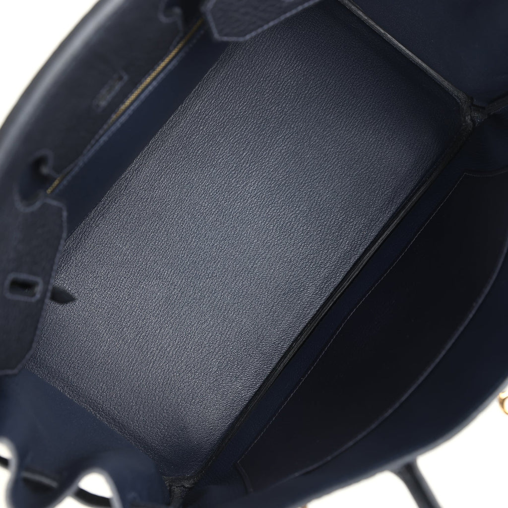 Hermes Birkin 35 Black Fjord Gold Hardware
