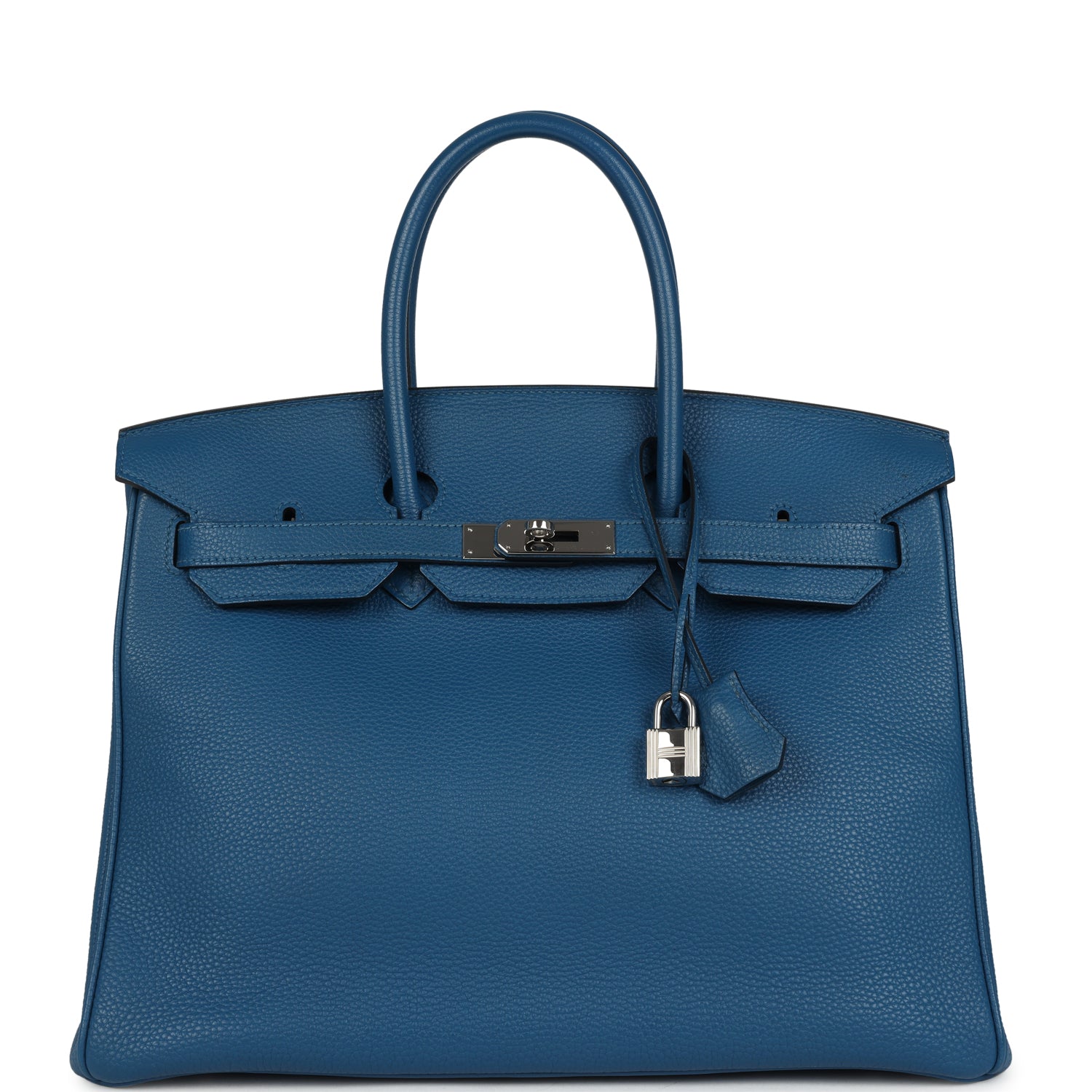 New Hermes Birkin 35 Bleu de Galice Togo Palladium Hardware