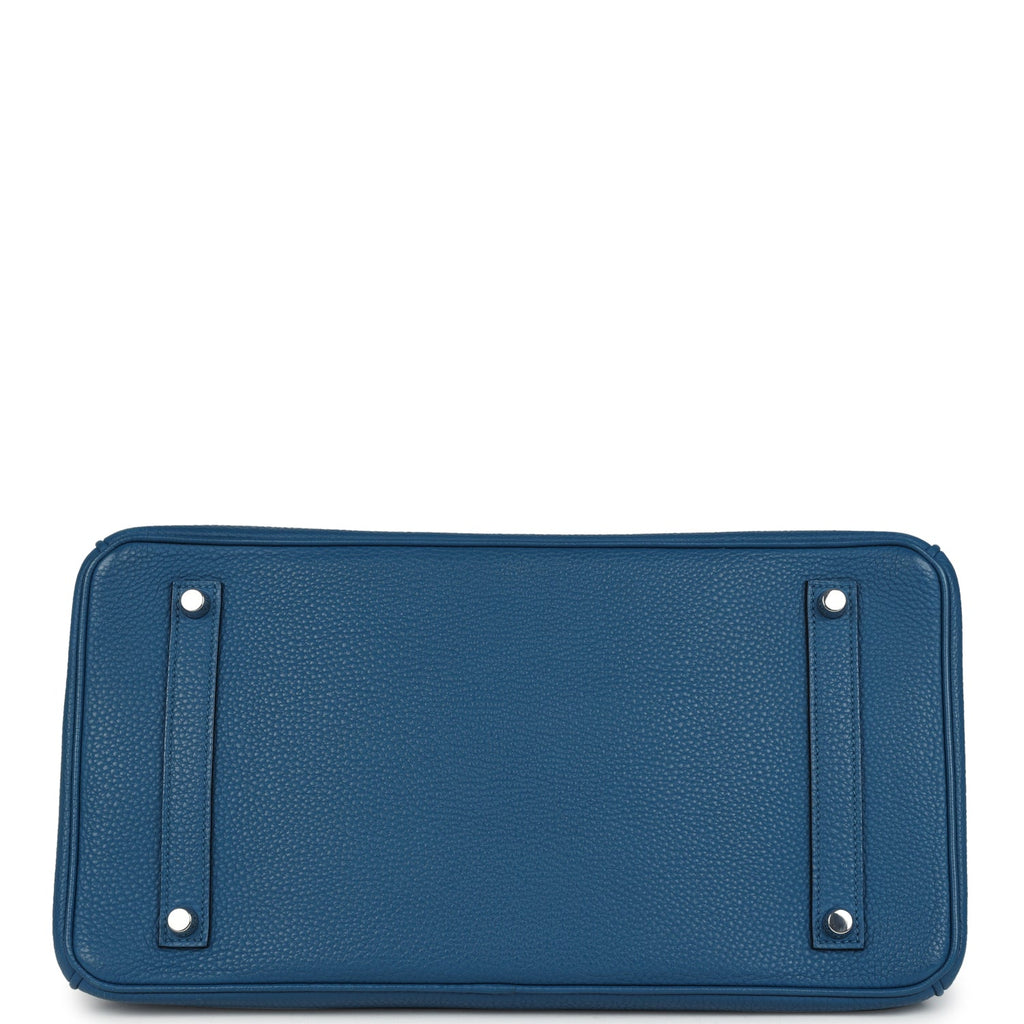 New Hermes Birkin 35 Bleu de Galice Togo Palladium Hardware