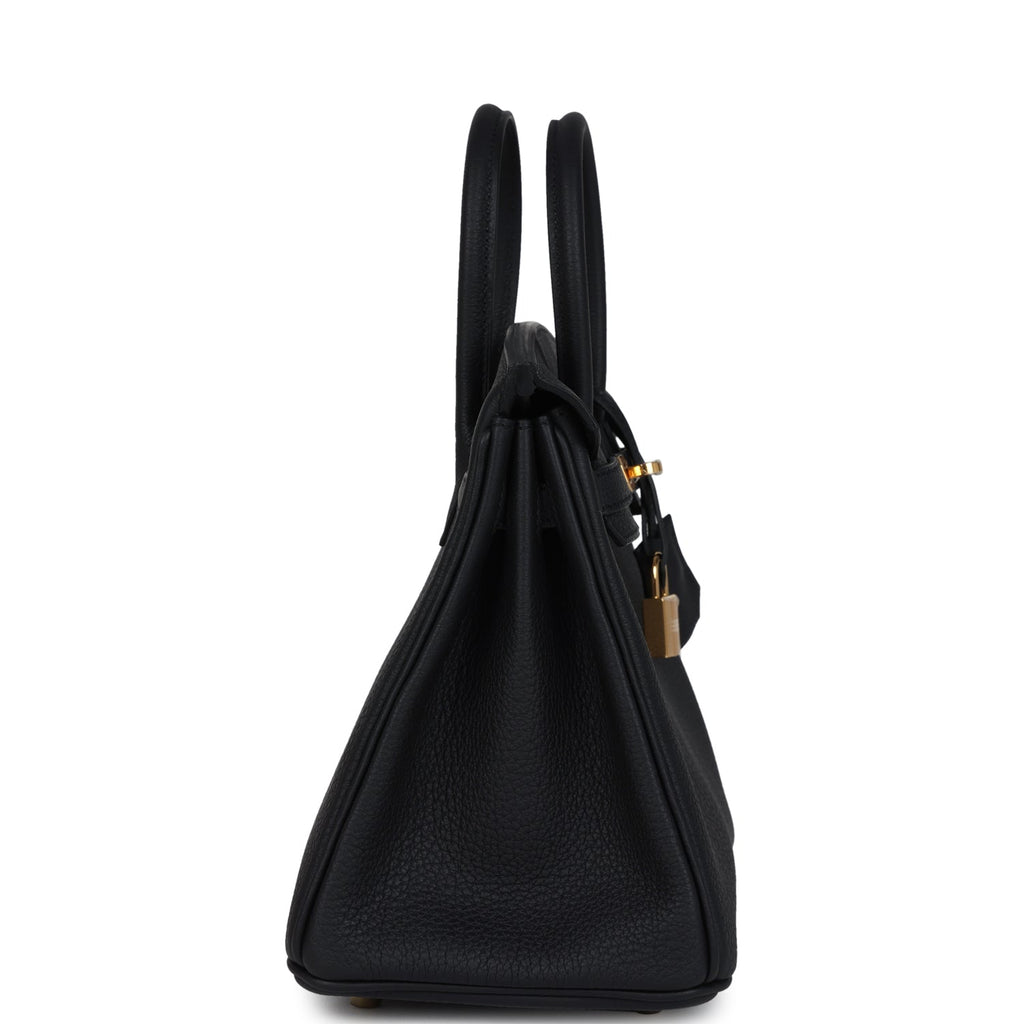 Hermes Birkin 25 Black Togo Gold Hardware