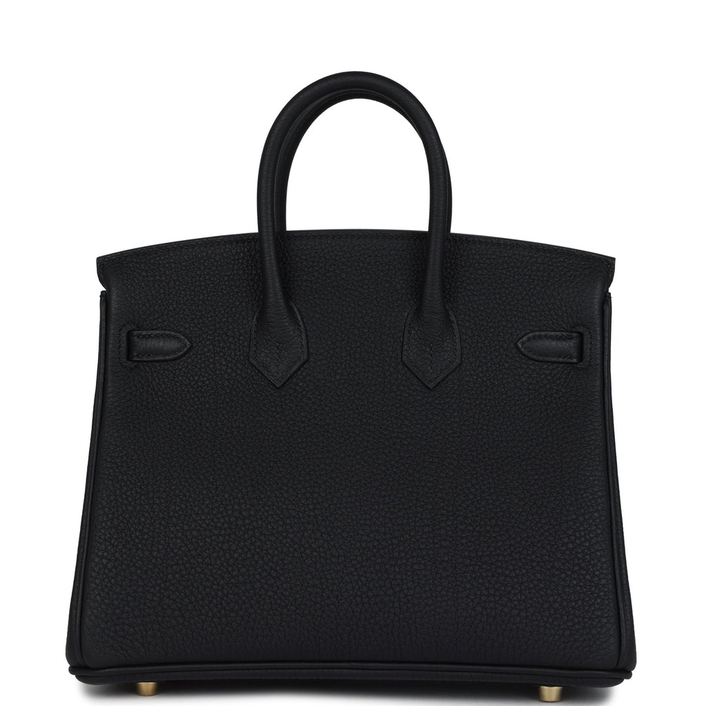 Hermes Birkin 25 Black Togo Gold Hardware