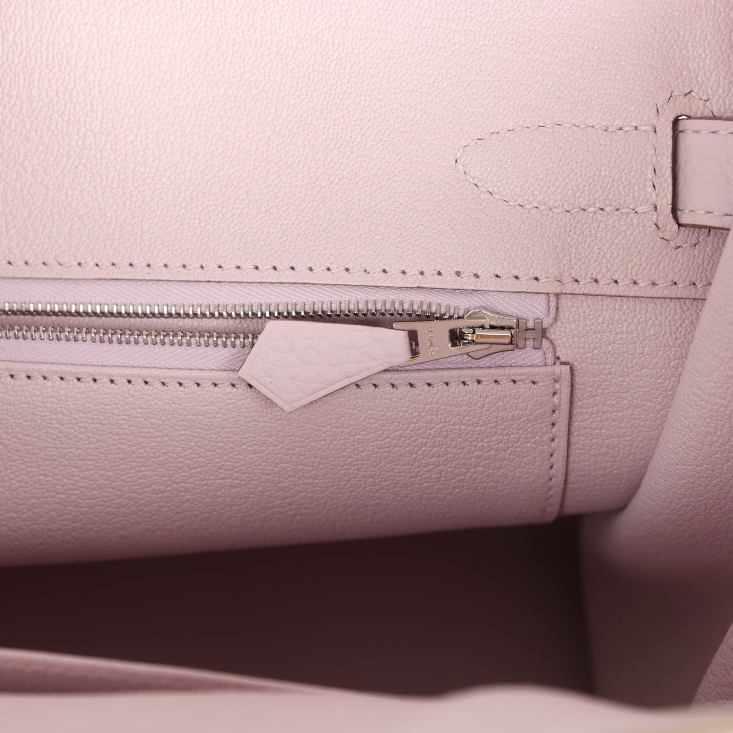 Hermes Birkin 30 Mauve Pale Clemence Palladium Hardware