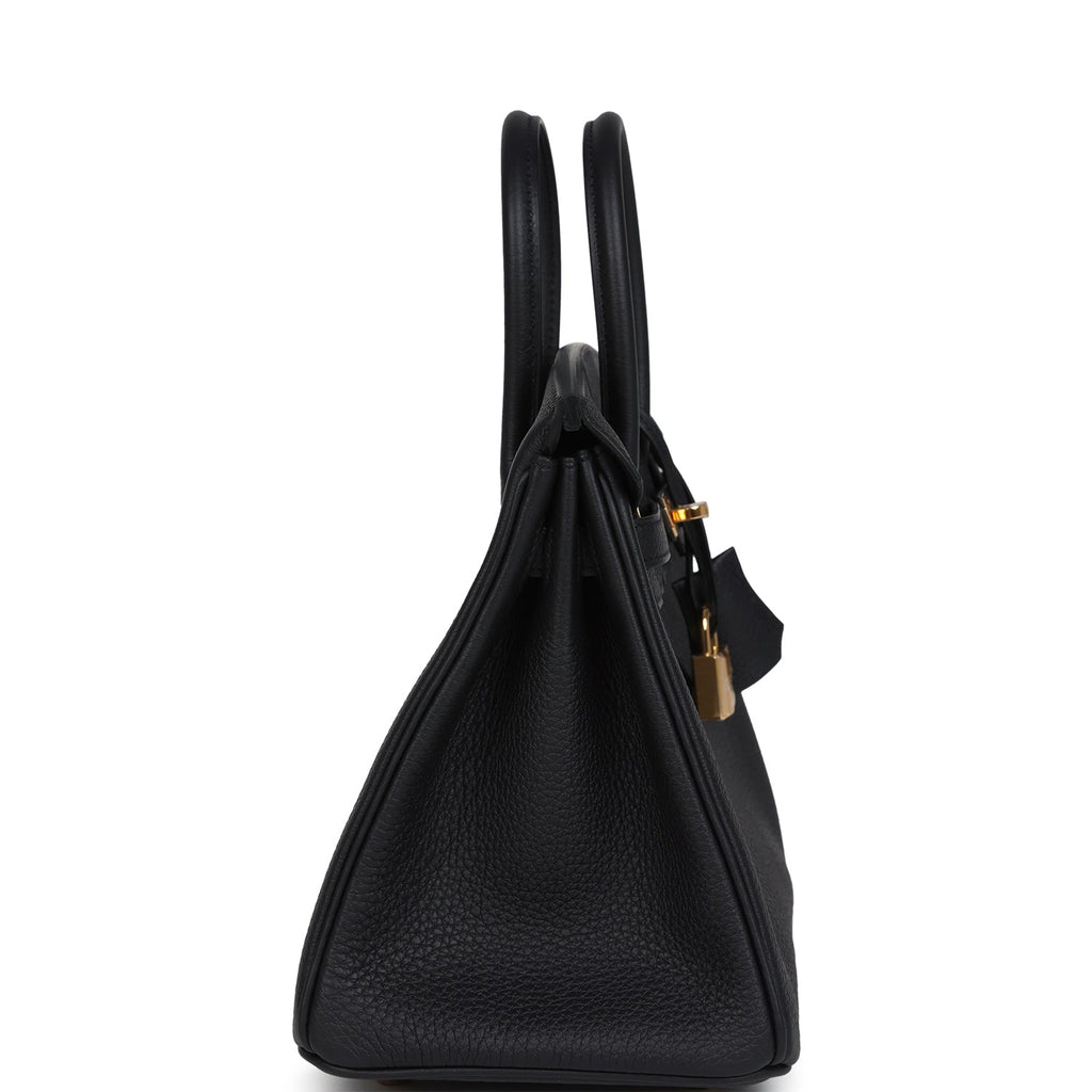 Hermes Birkin 25 Black Togo Gold Hardware
