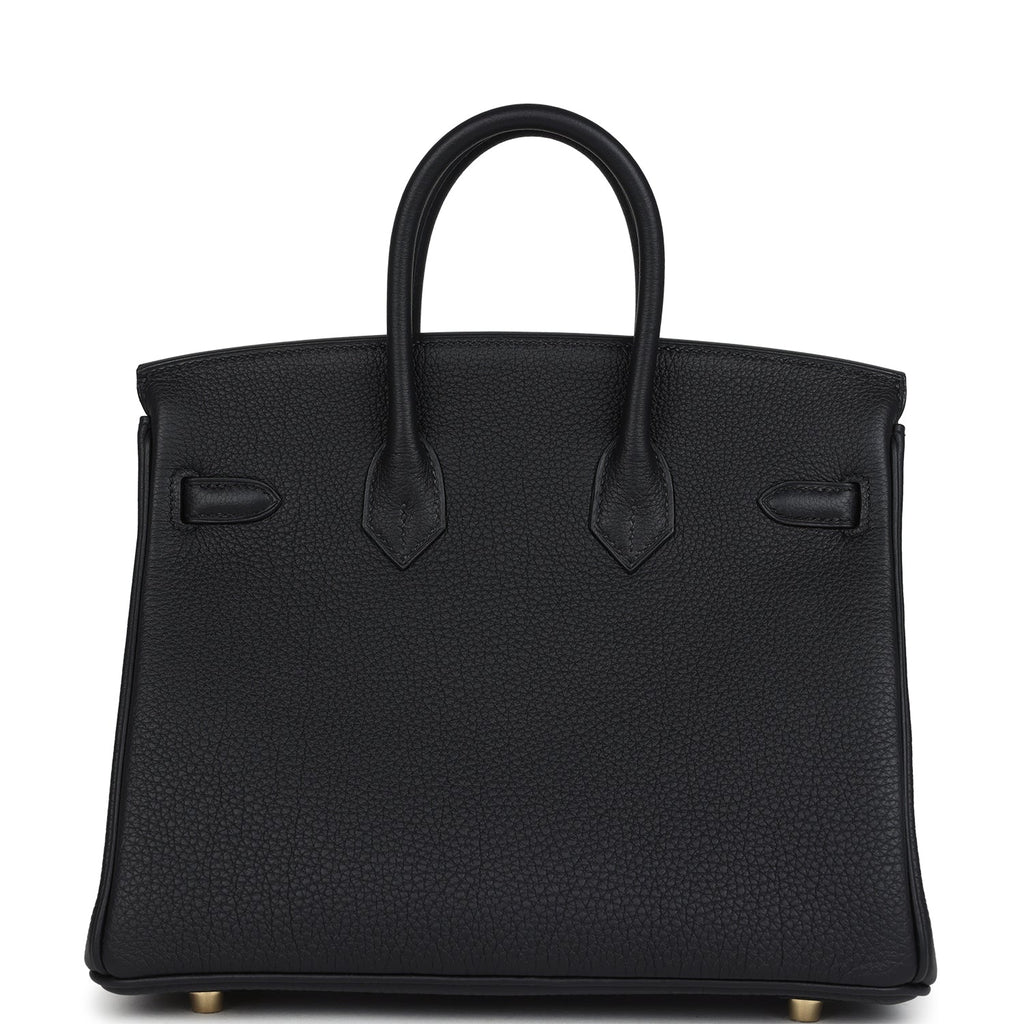 Hermes Birkin 25 Black Togo Gold Hardware