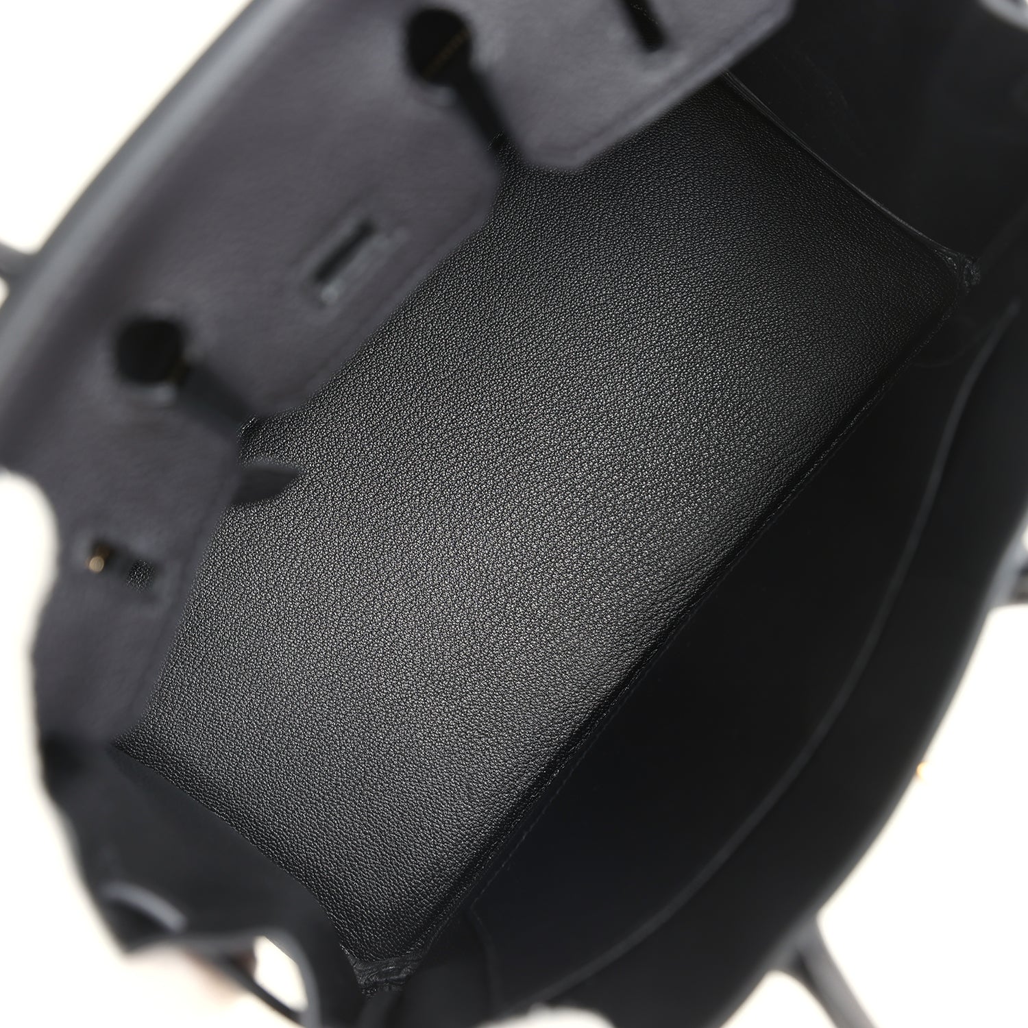 Hermes Birkin 25 Black Togo Gold Hardware