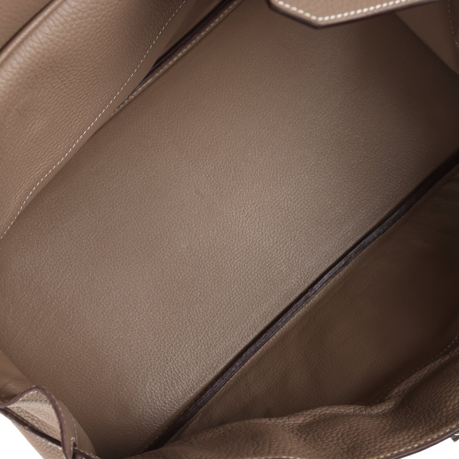 Hermes Shoulder Birkin 42 JPG Etoupe Clemence Palladium Hardware