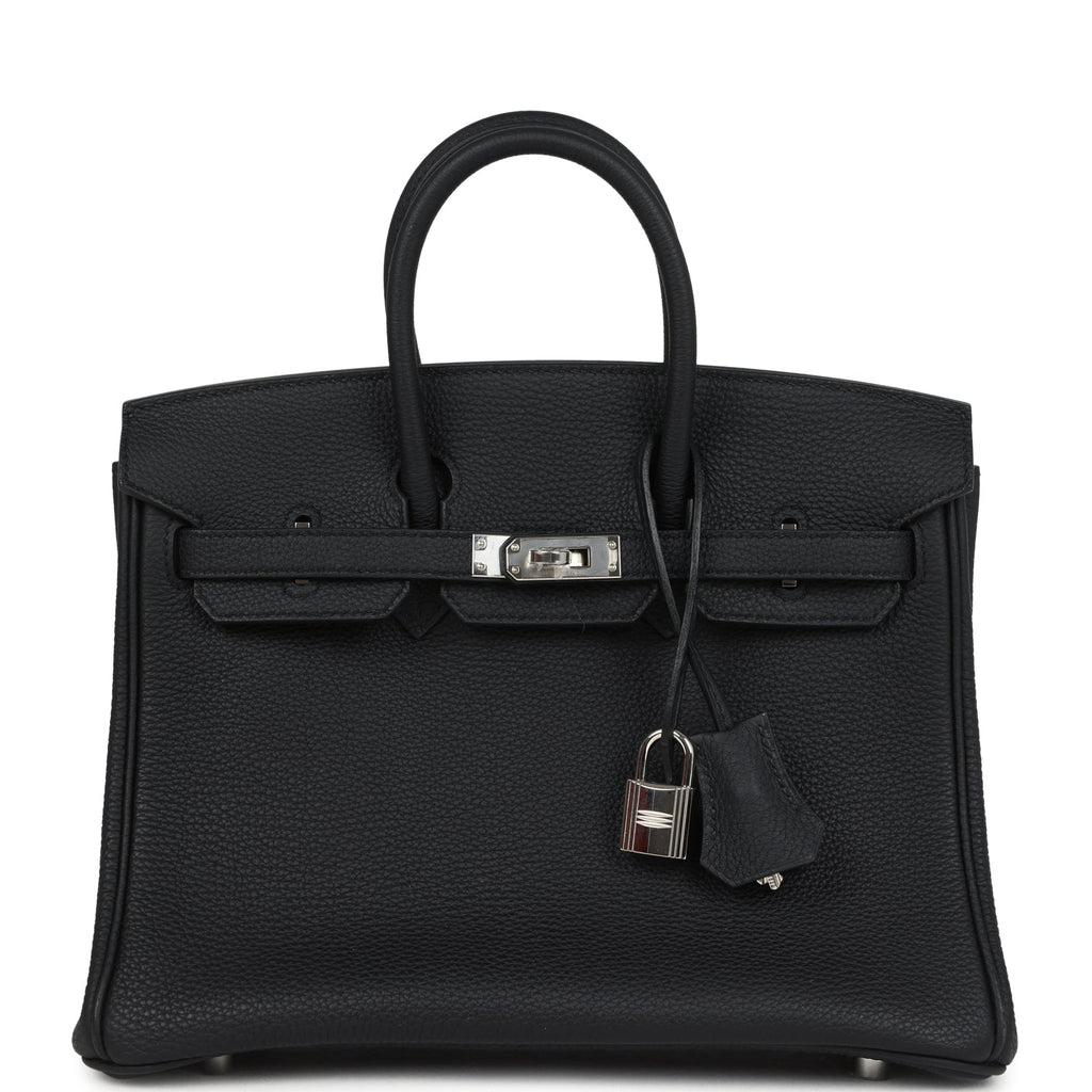 Hermes Birkin 25 Black Togo Palladium Hardware