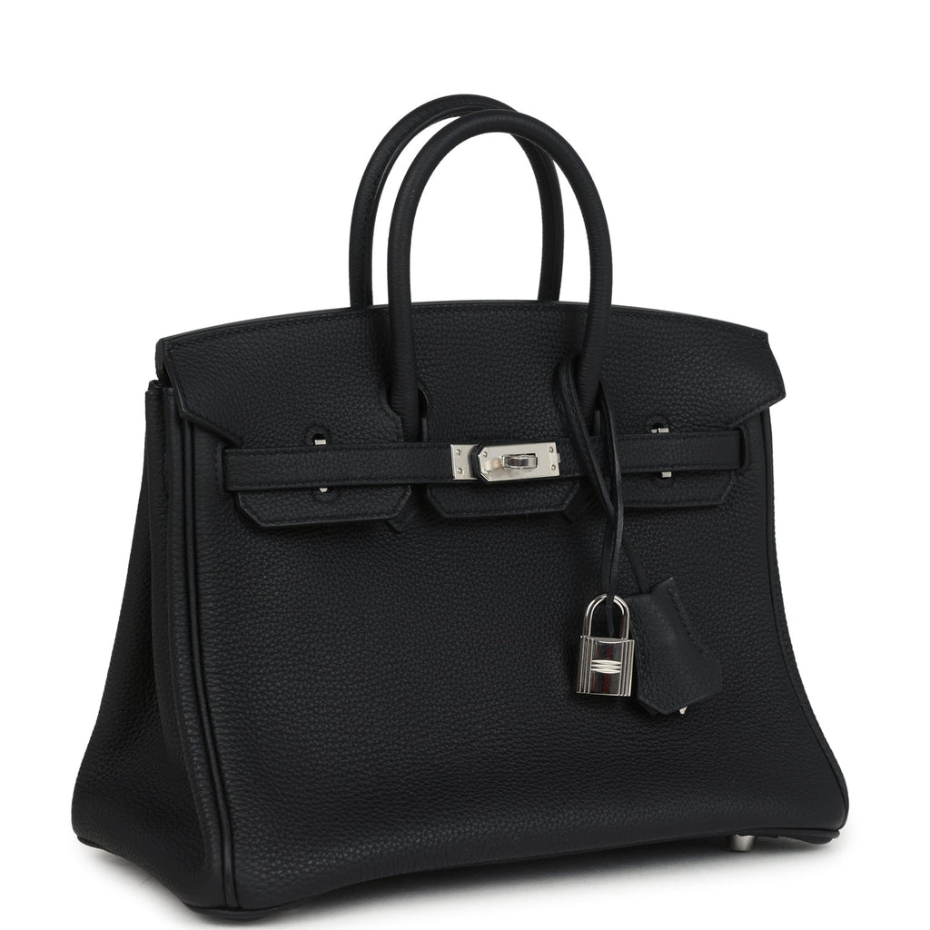 Hermes Birkin 25 Black Togo Palladium Hardware