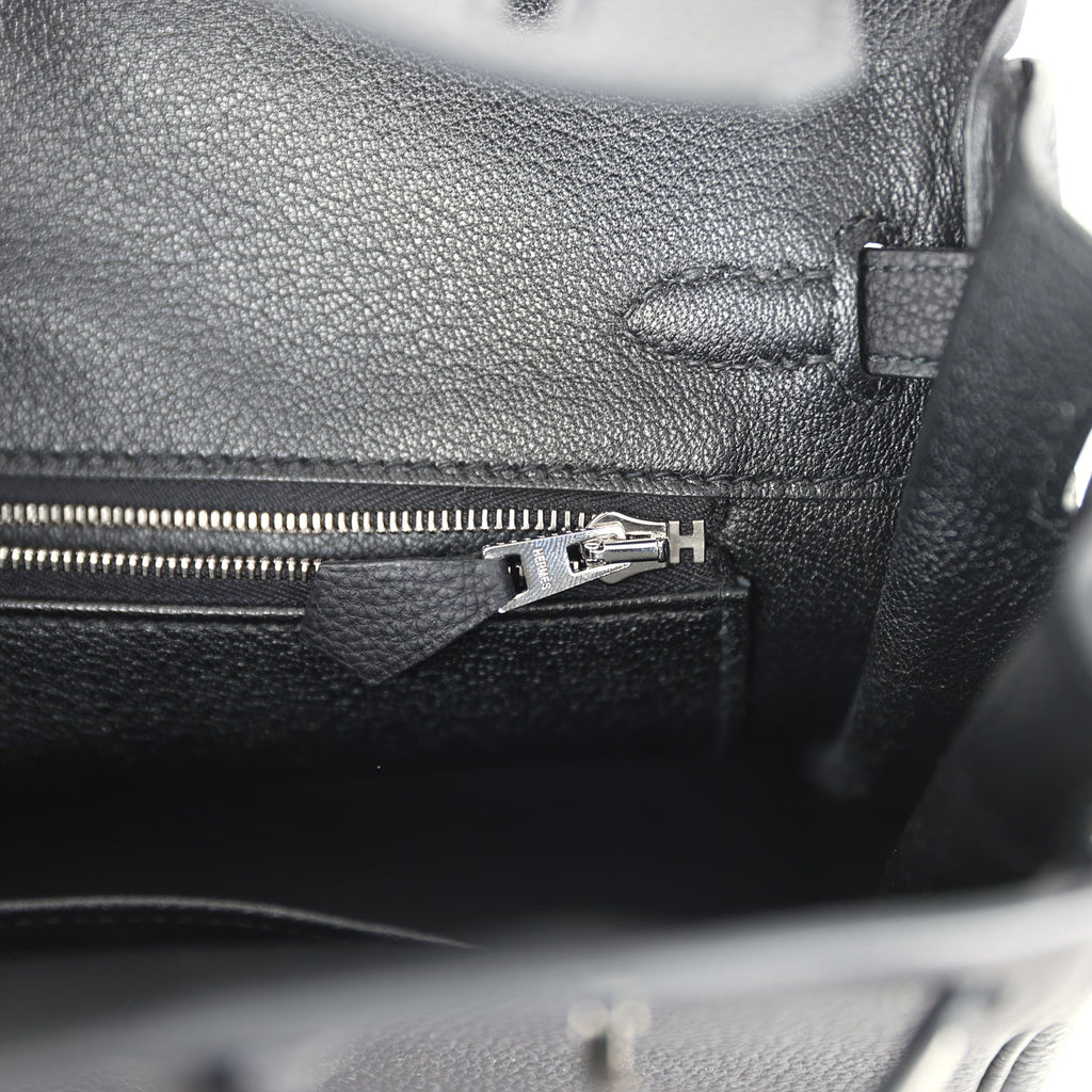 Hermes Birkin 25 Black Togo Palladium Hardware