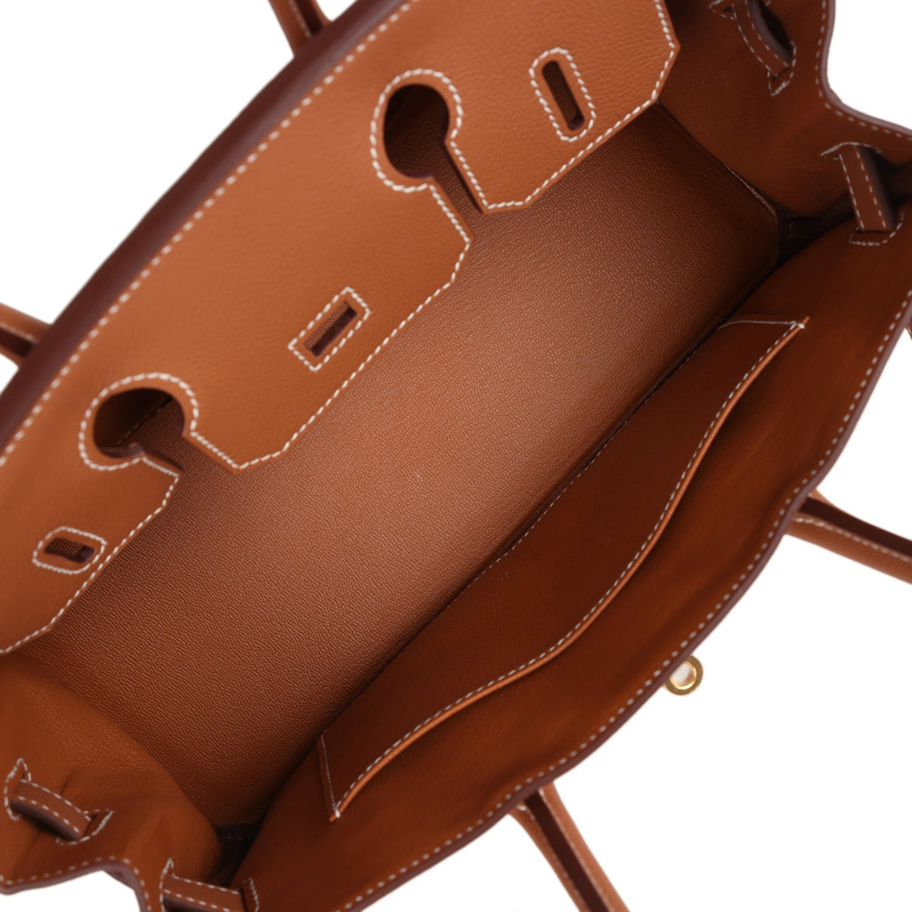 Hermes Shoulder Birkin Light 29 Gold Evercolor Gold Hardware