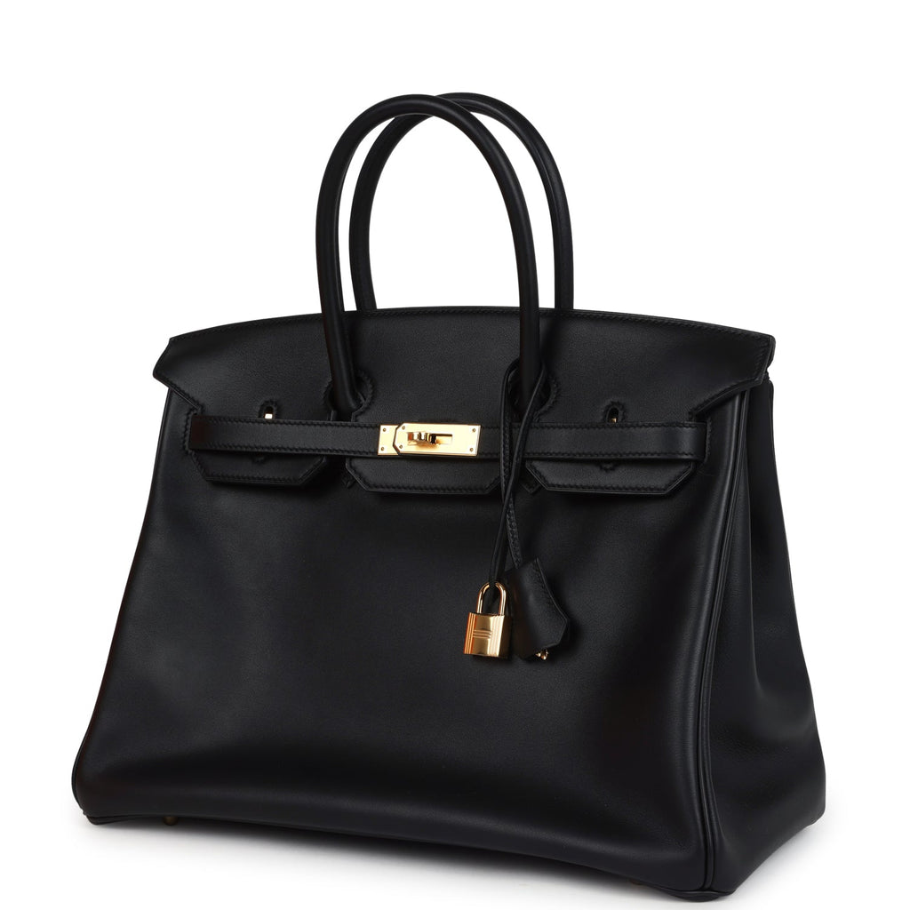 Hermes Birkin 35 Black Jonathan Gold Hardware
