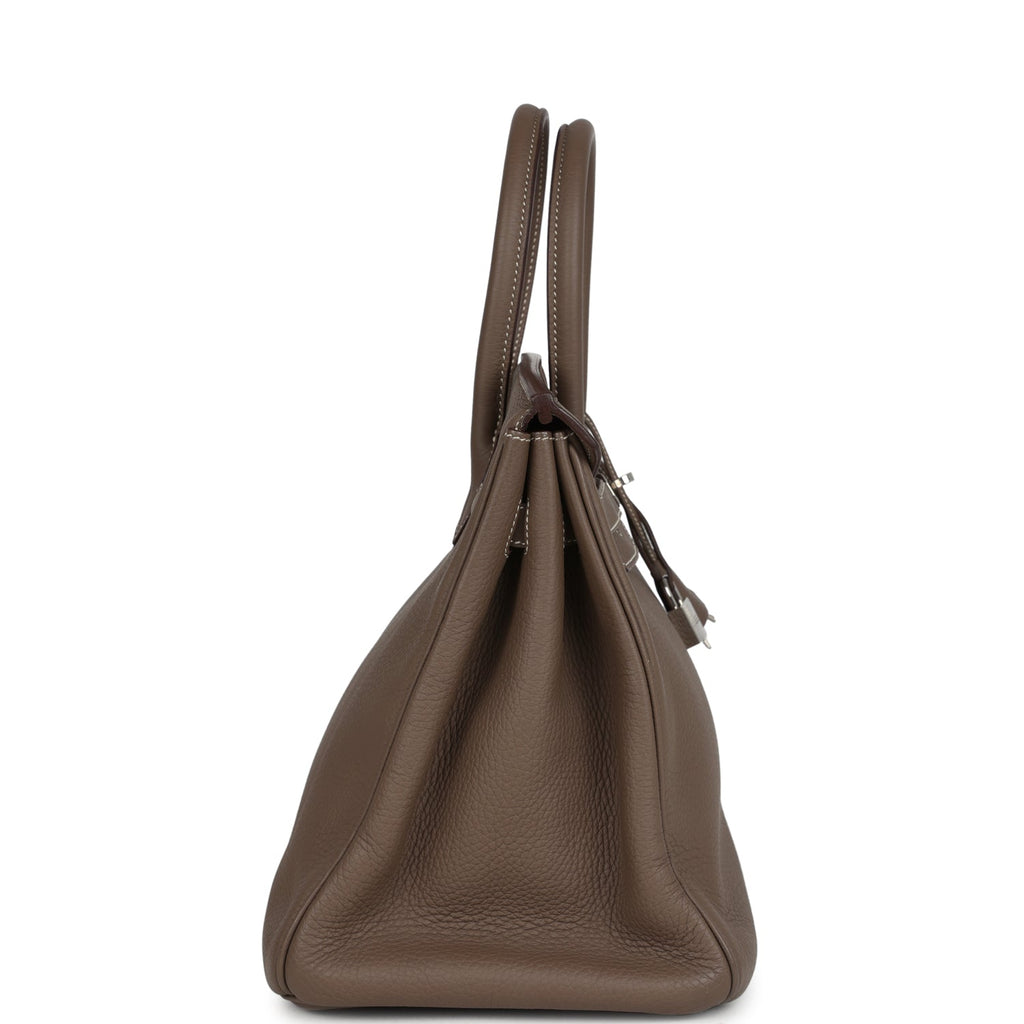 Hermes Birkin 35 Etoupe Togo Palladium Hardware