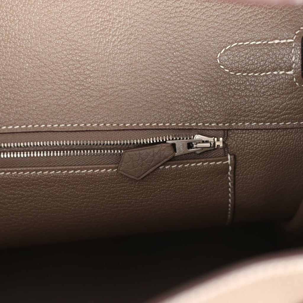 Hermes Birkin 35 Etoupe Togo Palladium Hardware