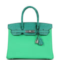 Hermes Birkin 30 Vert Comics Togo and Vert Jade Niloticus Crocodile Touch Palladium Hardware