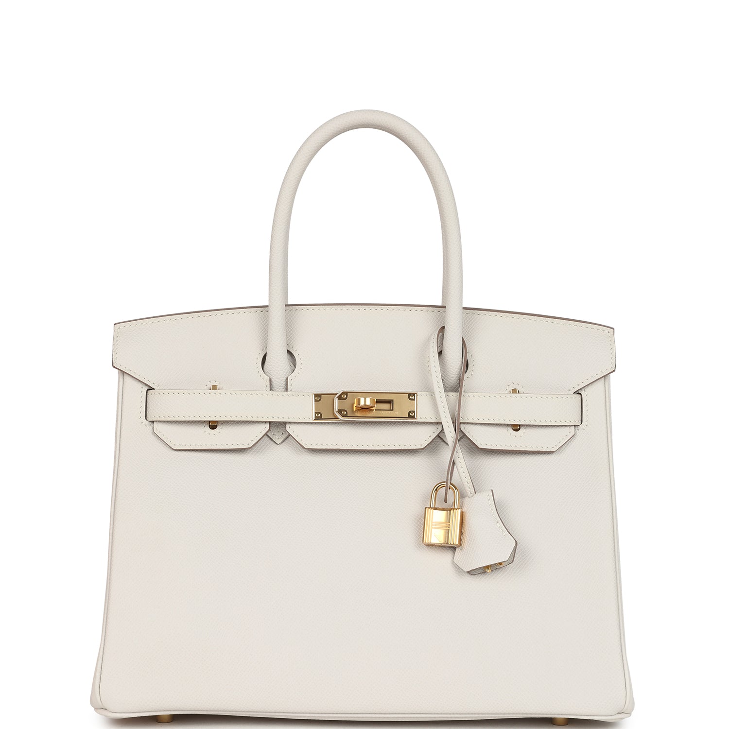 Hermes Birkin 30 Gris Pale Epsom Gold Hardware