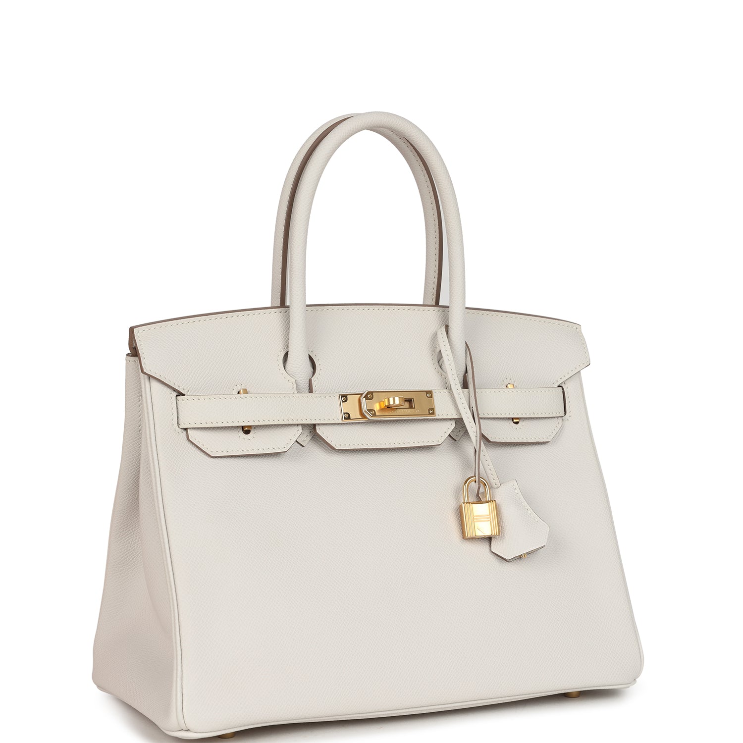 Hermes Birkin 30 Gris Pale Epsom Gold Hardware