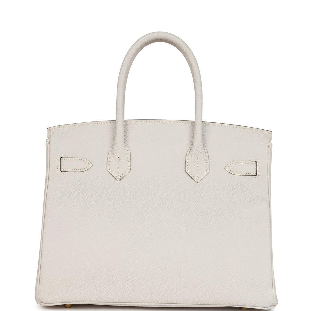 Hermes Birkin 30 Gris Pale Epsom Gold Hardware
