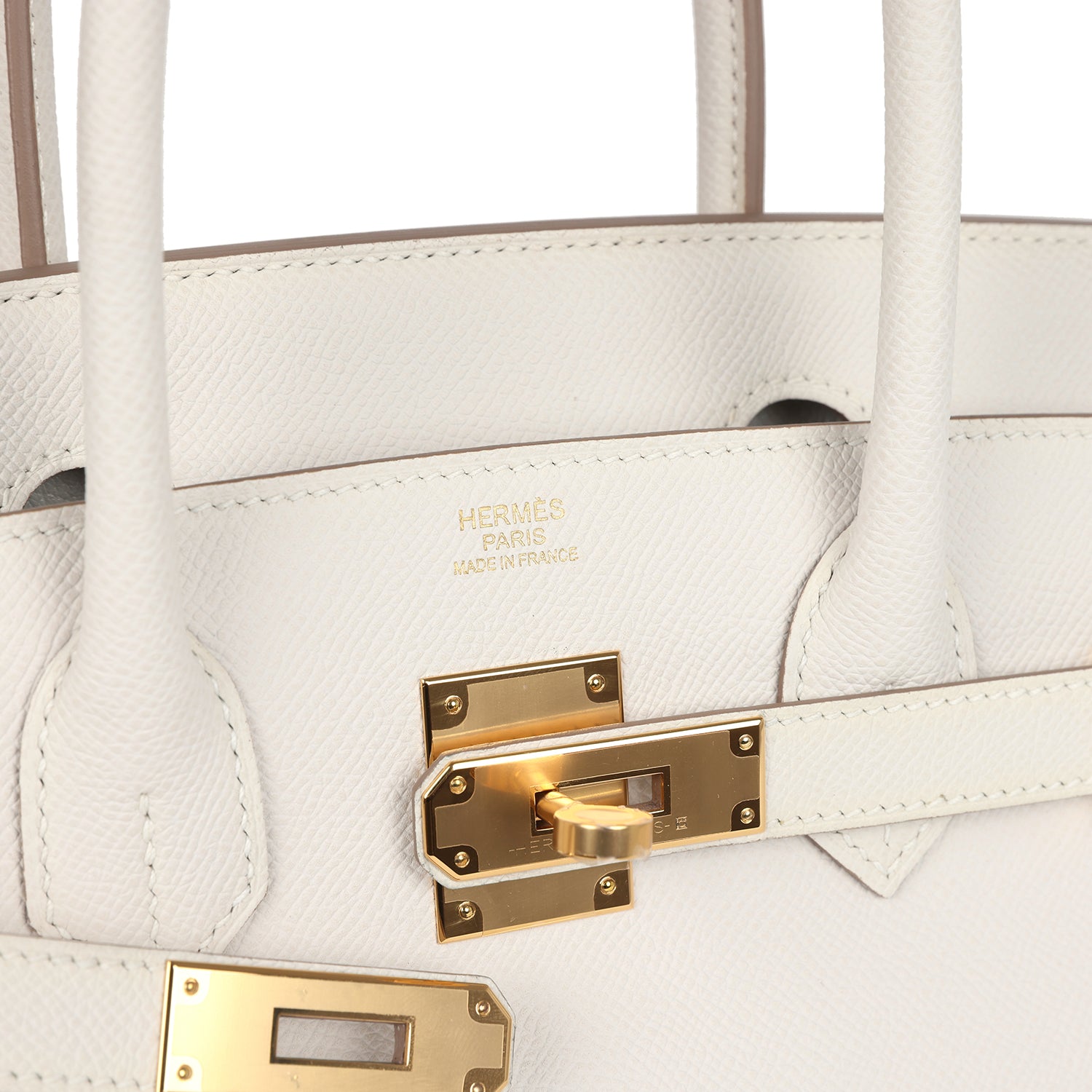 Hermes Birkin 30 Gris Pale Epsom Gold Hardware