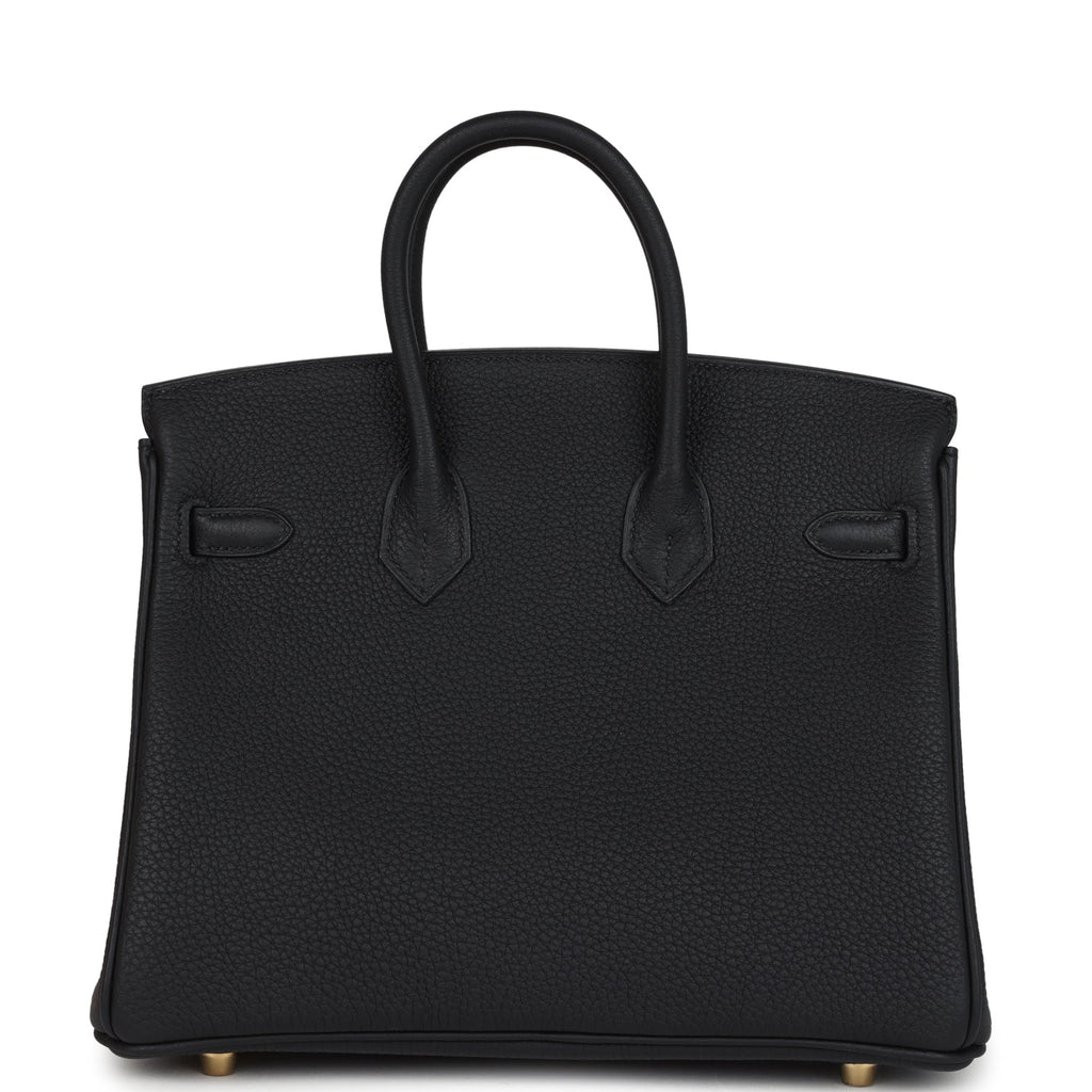 Hermes Birkin 25 Black Togo Gold Hardware