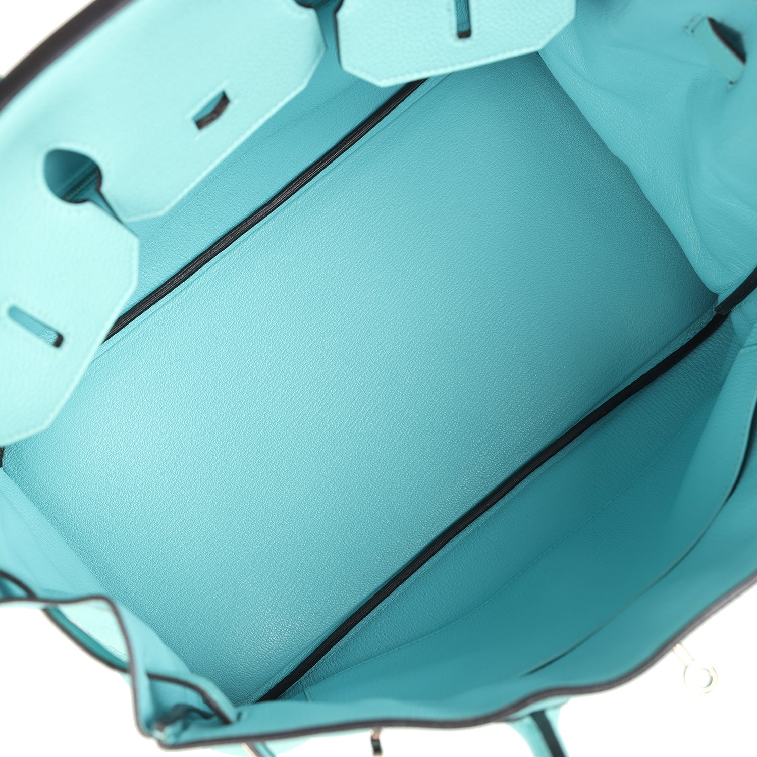 New Hermes Birkin 35 Bleu Atoll Togo Palladium Hardware