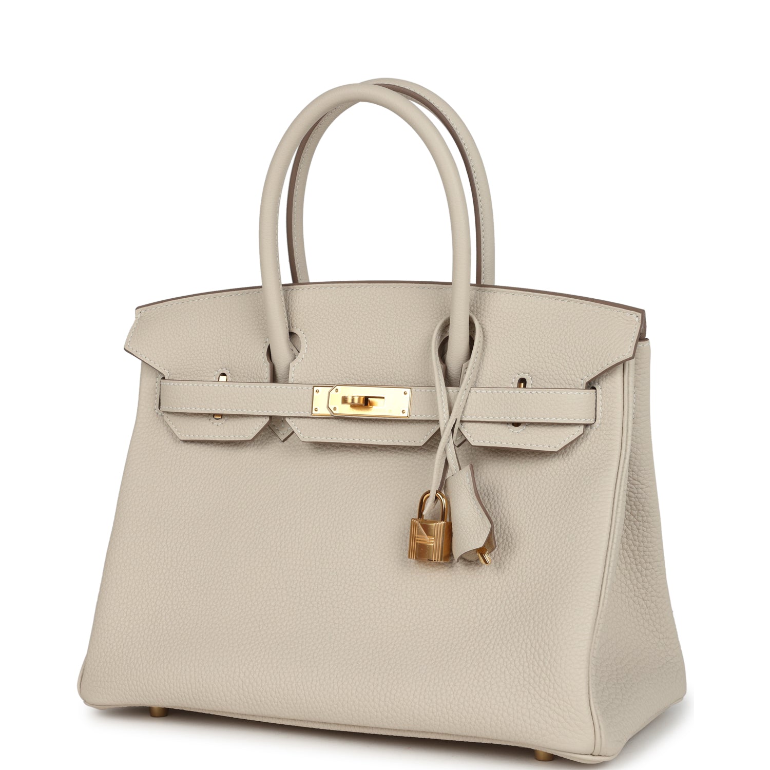 Hermes Birkin 30 Craie Togo Gold Hardware