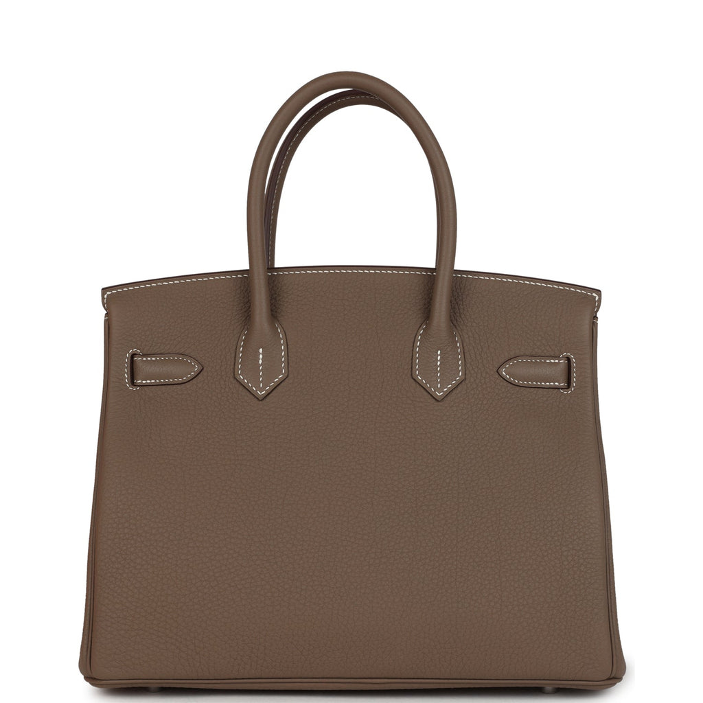 Hermes Birkin 30 Etoupe Togo Palladium Hardware