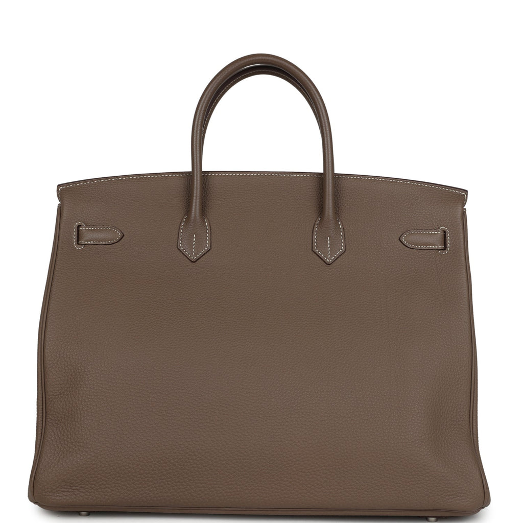 Hermes Birkin 40 Etoupe Togo Palladium Hardware