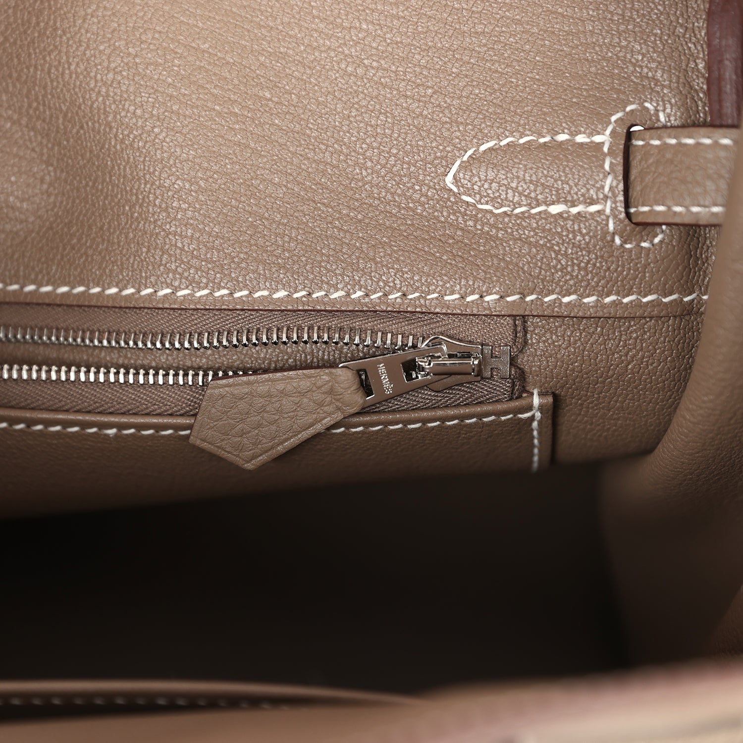 Hermes Birkin 25 Etoupe Togo Palladium Hardware