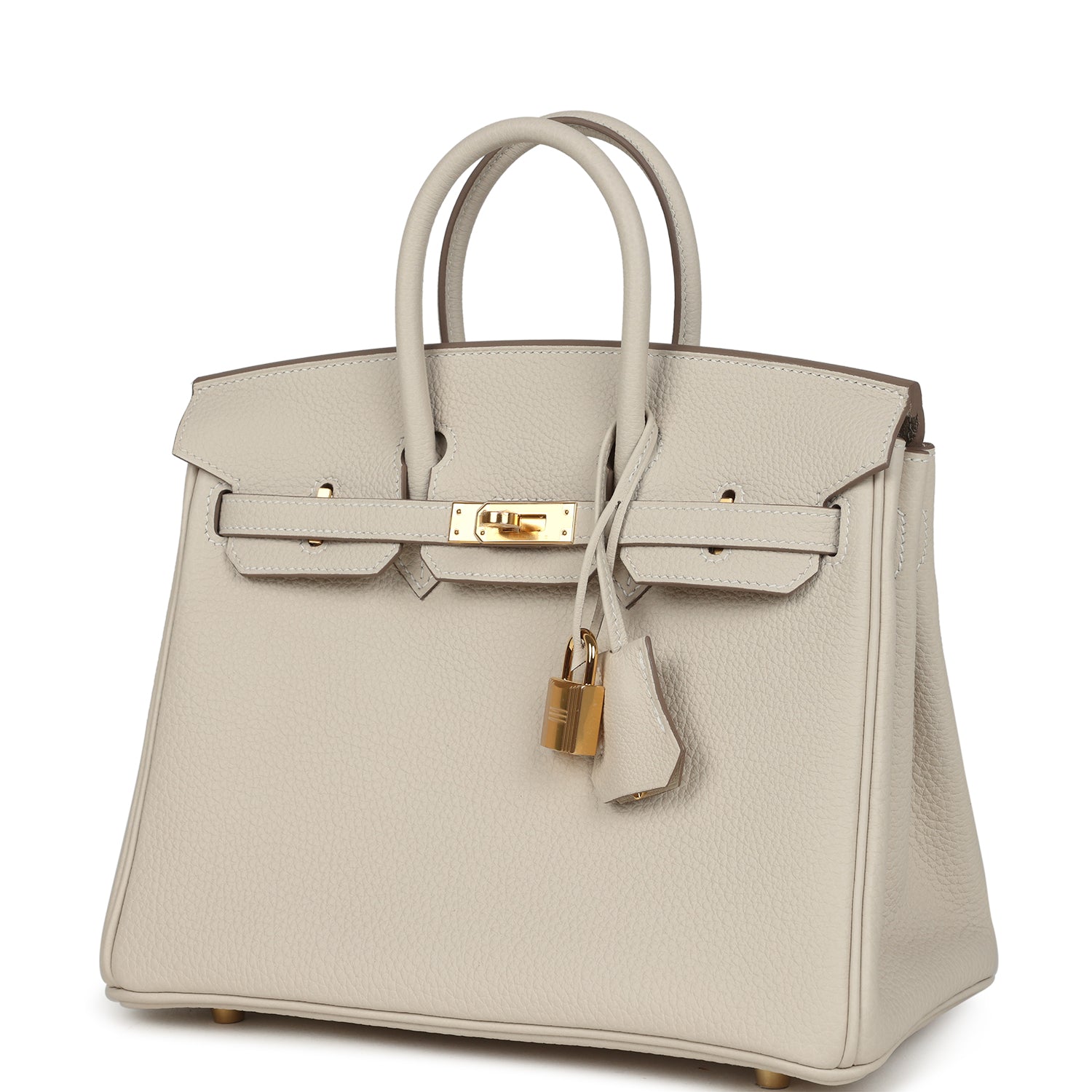 Hermes Birkin 25 Craie Togo Gold Hardware