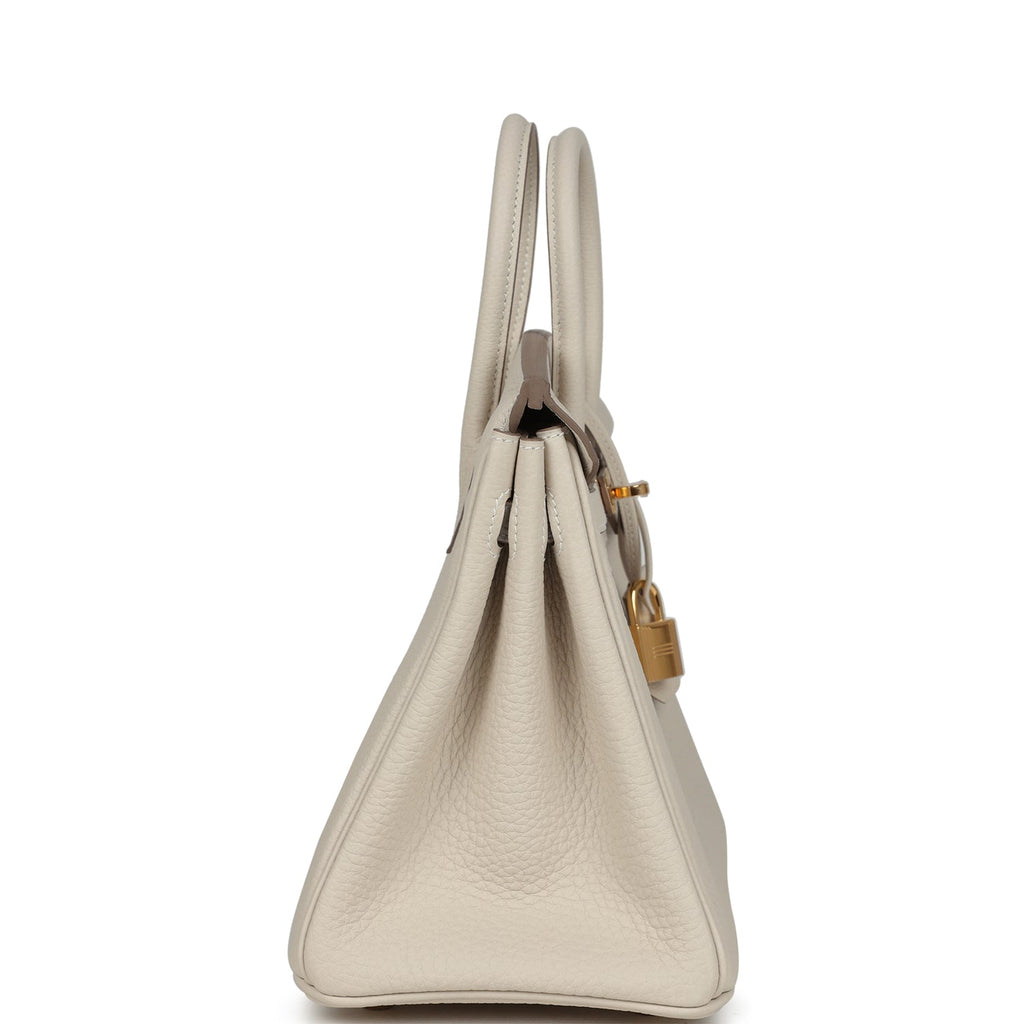 Hermes Birkin 25 Craie Togo Gold Hardware